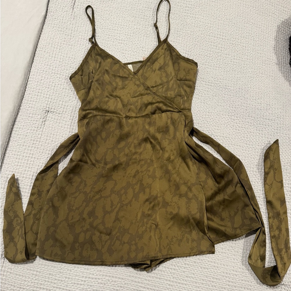 Urban Outfitters Olive Riva Jumpsuit